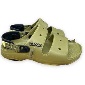Crocs All Terrain Sandals Mens Size 12  Green Lightweight Adjustable Strap Hike‎